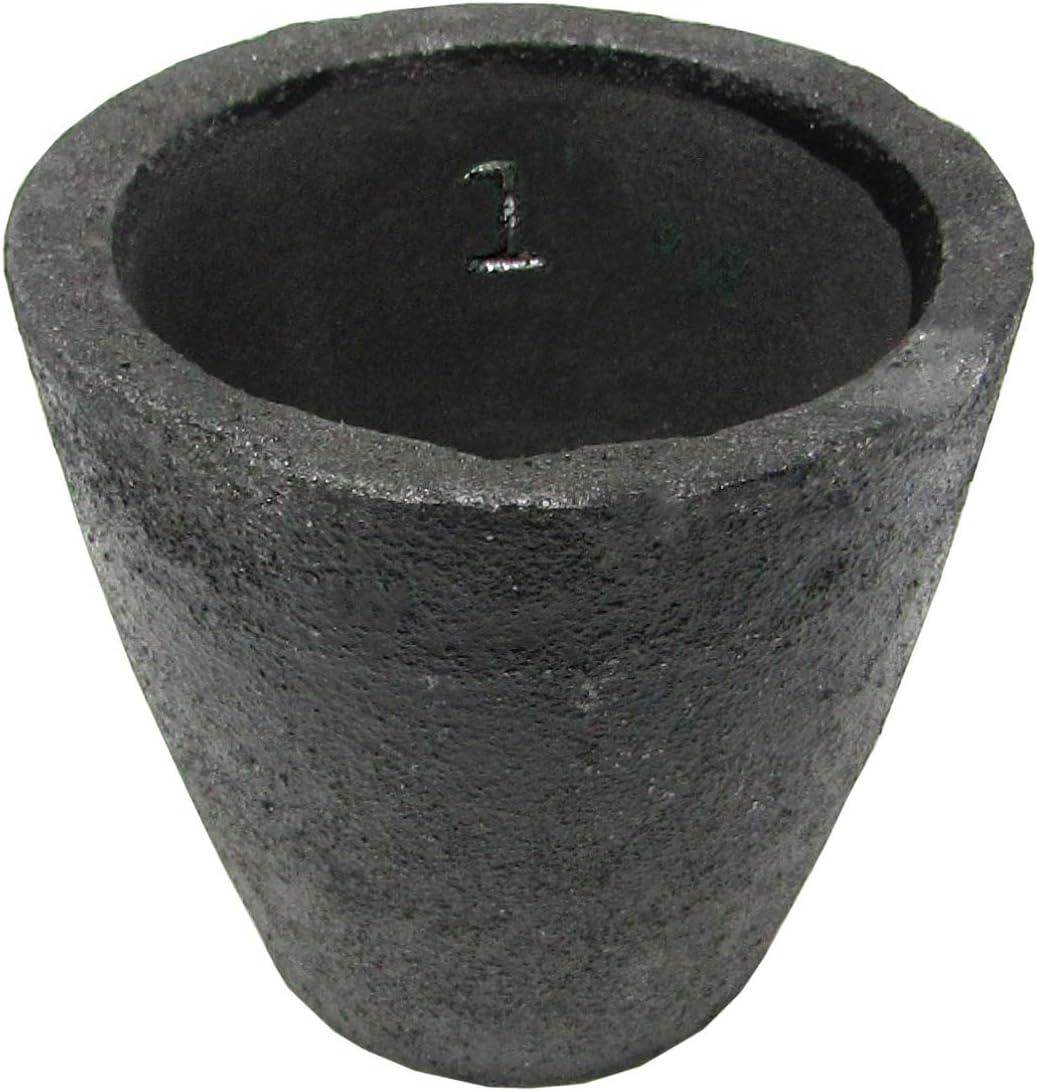 #1-2Kg Clay Graphite Crucibles Premium Black Foundry Cup Furnace Torch Melting Casting Refining For Gold. Also Great For Silver, Copper, Brass, Aluminum - My Store