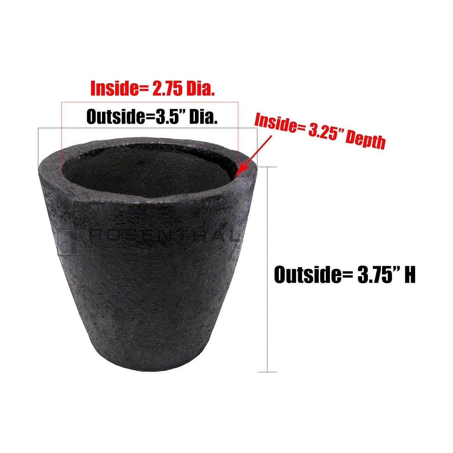 #1-2Kg Clay Graphite Crucibles Premium Black Foundry Cup Furnace Torch Melting Casting Refining For Gold. Also Great For Silver, Copper, Brass, Aluminum - My Store