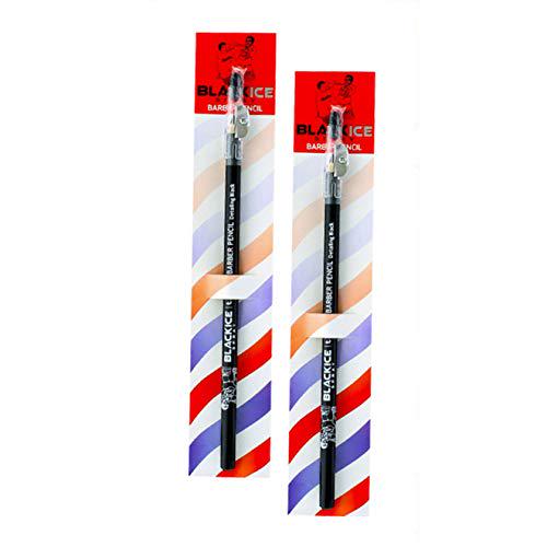 (2) Black Ice Spray Barber Pencils (Black)