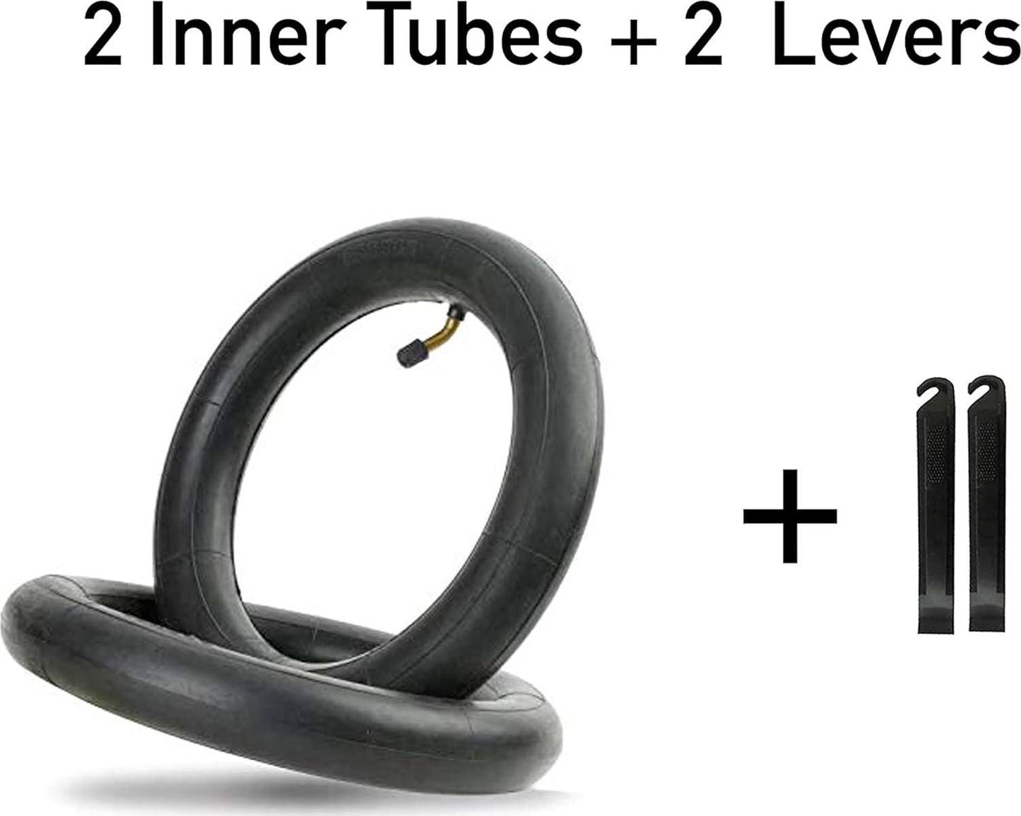 (2-Pack) 10-Inch Replacement Inner Tubes 10 X 1.95/2.125/2.5 - Compatible With Bike Schwinn Trike Roadster/Tricycle/BoB Revolution Motion - Made From BPA/Latex Free Quality Butyl Rubber