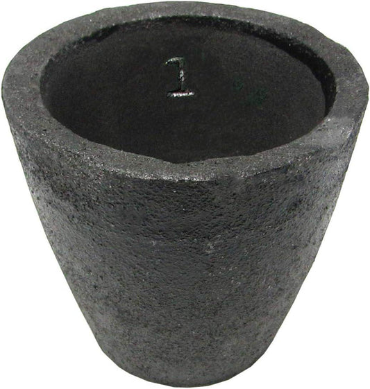 #1-2Kg Clay Graphite Crucibles Premium Black Foundry Cup Furnace Torch Melting Casting Refining For Gold. Also Great For Silver, Copper, Brass, Aluminum - My Store