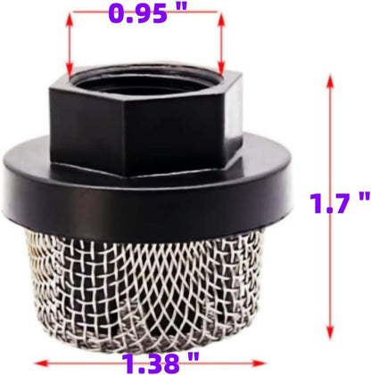 (1+2+2pk) 235014 Prime Spray Valve And 246385 7/8-Inch UNF Inlet Strainer Screen And 246384 Pump Manifold Strainer Replacement Kit For Graco 390 395 490 495 595 Airless Paint Sprayer