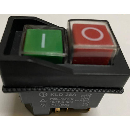 1 Pcs KLD-28A Waterproof Magnetic Switch ON Off Pushbutton Switch 220V IP55 Electric Spares Parts