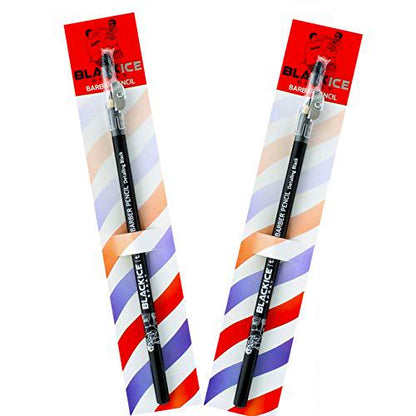 (2) Black Ice Spray Barber Pencils (Black)