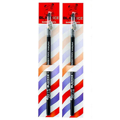 (2) Black Ice Spray Barber Pencils (Black)