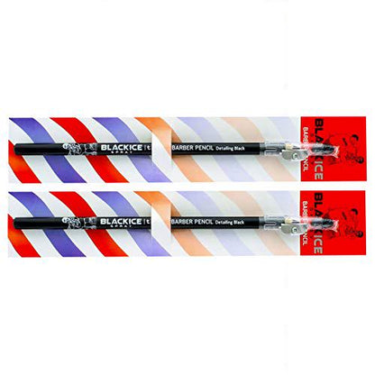 (2) Black Ice Spray Barber Pencils (Black)
