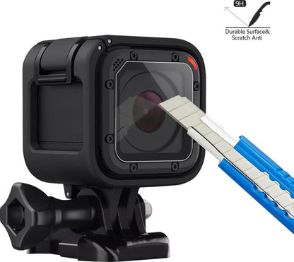(Pack Of 3) Tempered Glass Screen Protector For Gopro Hero 4 Session Hero 5 Session, Akwox 0.3mm 9H Hard Scratch-Resistant Camera Lens Film For GoPro Hero4 Session/Hero5 Session Camera Accessories